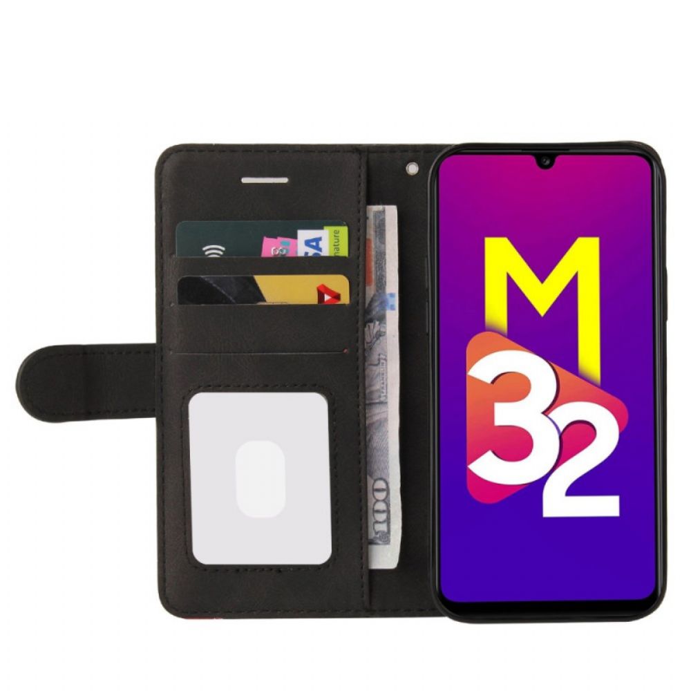 Folio-hoesje voor Samsung Galaxy M32 Tweekleurig