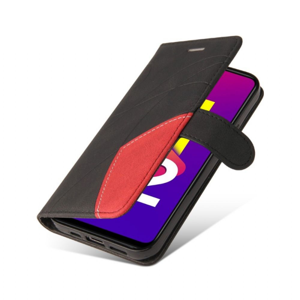 Folio-hoesje voor Samsung Galaxy M32 Tweekleurig