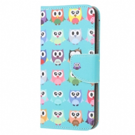 Folio-hoesje voor Samsung Galaxy M32 Uilen