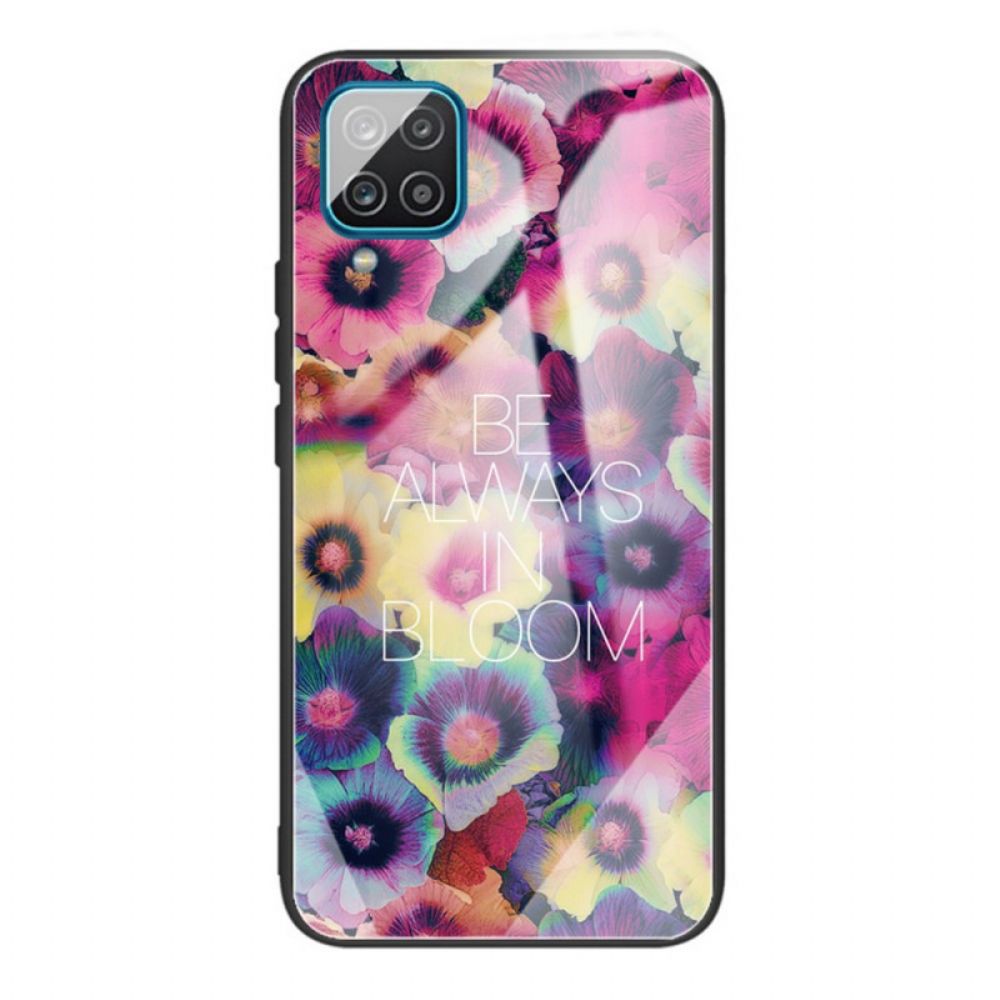 Hoesje voor Samsung Galaxy M32 Be Always In Bloom Gehard Glas