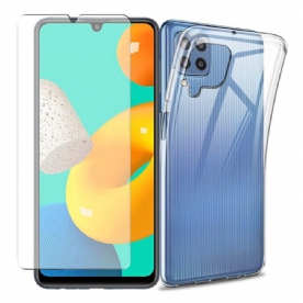 Hoesje voor Samsung Galaxy M32 Combo En Scherm Gehard Glas