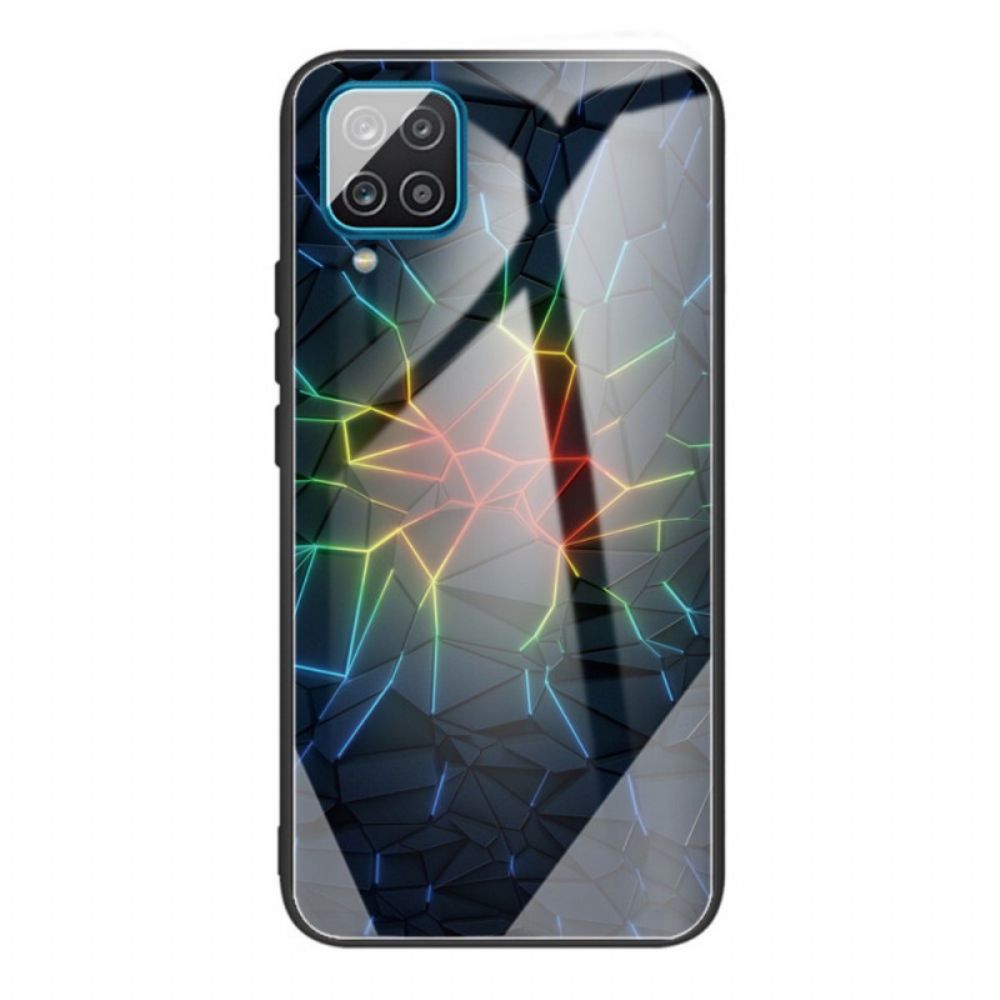 Hoesje voor Samsung Galaxy M32 Geometrie Van Gehard Glas