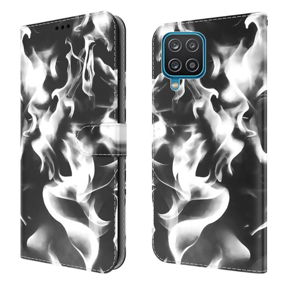 Leren Hoesje voor Samsung Galaxy M32 Abstract Patroon