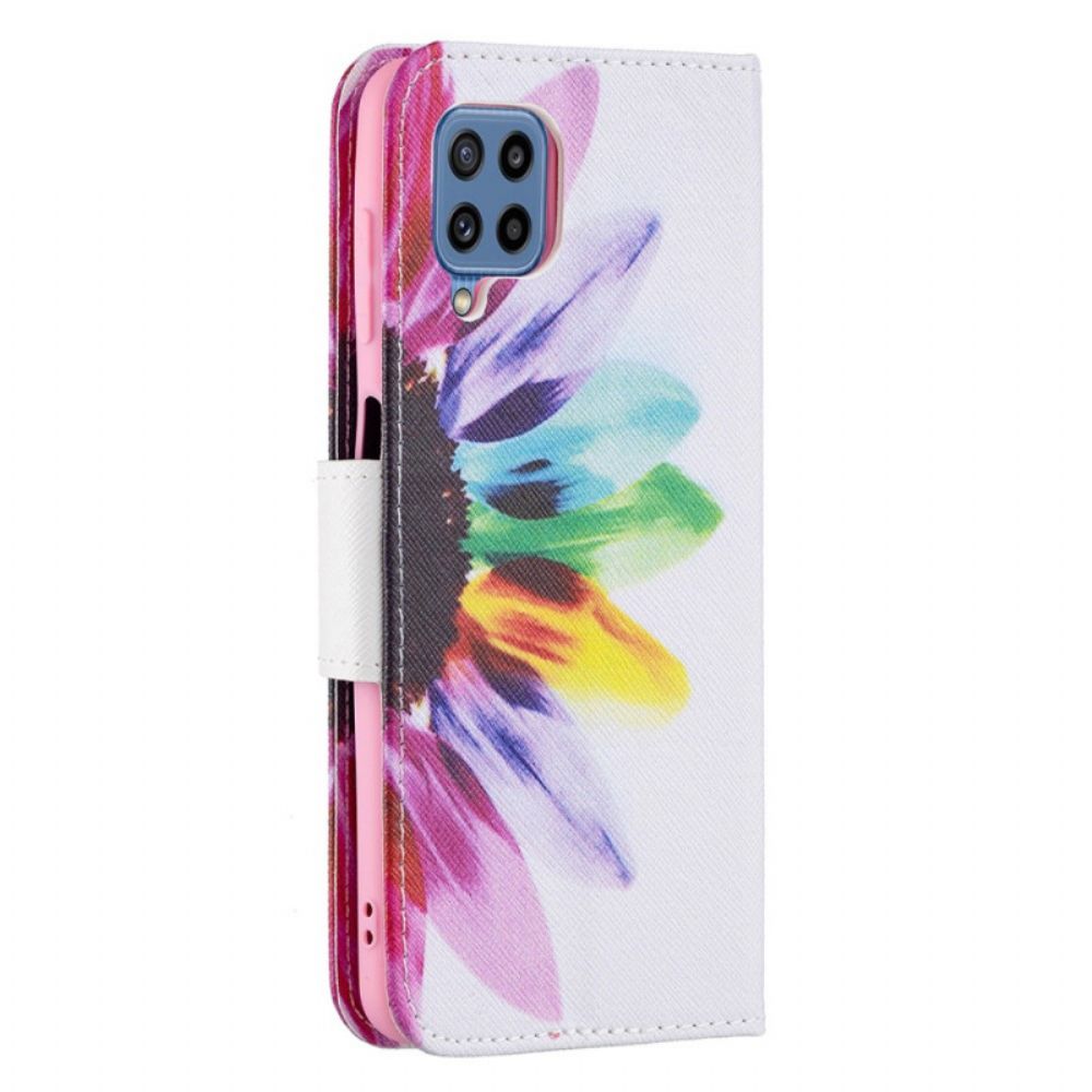 Leren Hoesje voor Samsung Galaxy M32 Indische Olifant