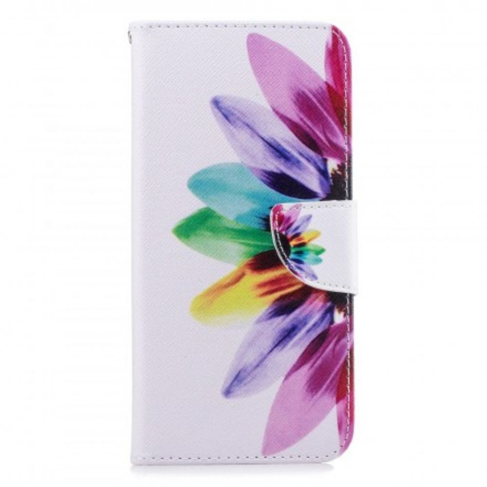 Flip Case voor Samsung Galaxy J4 Plus Aquarel Bloem