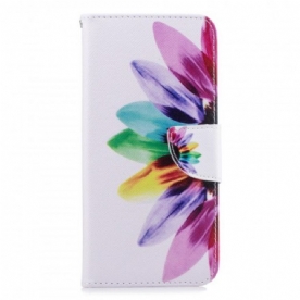 Flip Case voor Samsung Galaxy J4 Plus Aquarel Bloem