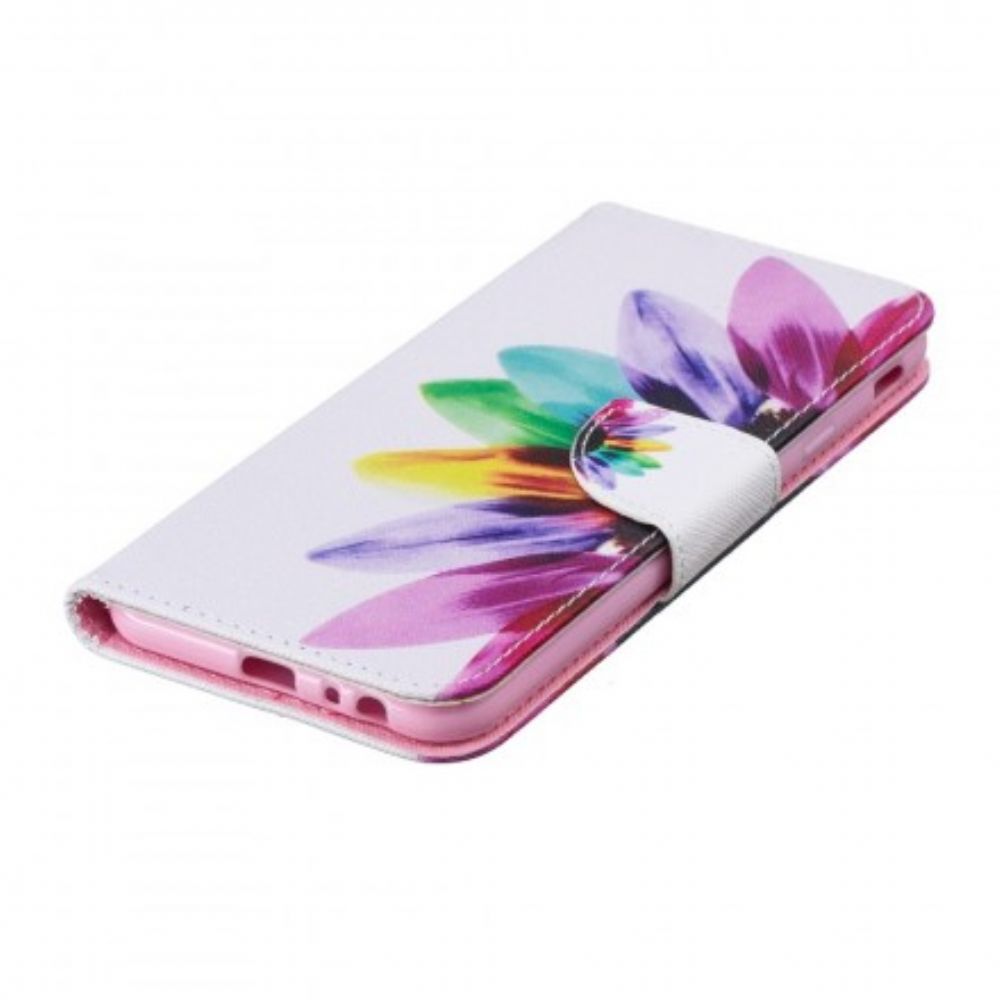 Flip Case voor Samsung Galaxy J4 Plus Aquarel Bloem