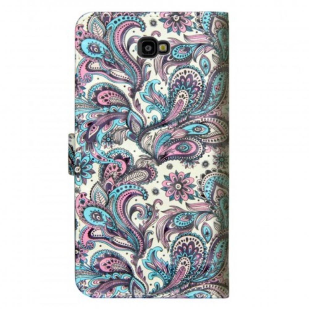 Folio-hoesje voor Samsung Galaxy J4 Plus Bloemen Patronen