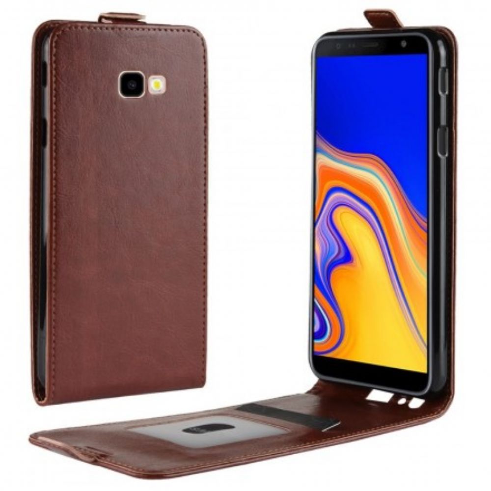 Folio-hoesje voor Samsung Galaxy J4 Plus Flip Case Opvouwbaar Leereffect