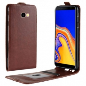 Folio-hoesje voor Samsung Galaxy J4 Plus Flip Case Opvouwbaar Leereffect