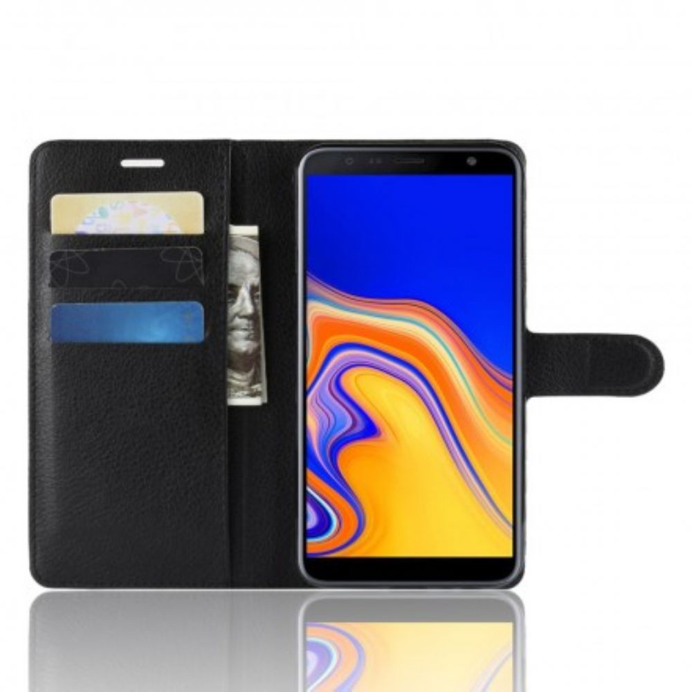 Folio-hoesje voor Samsung Galaxy J4 Plus Klassiek