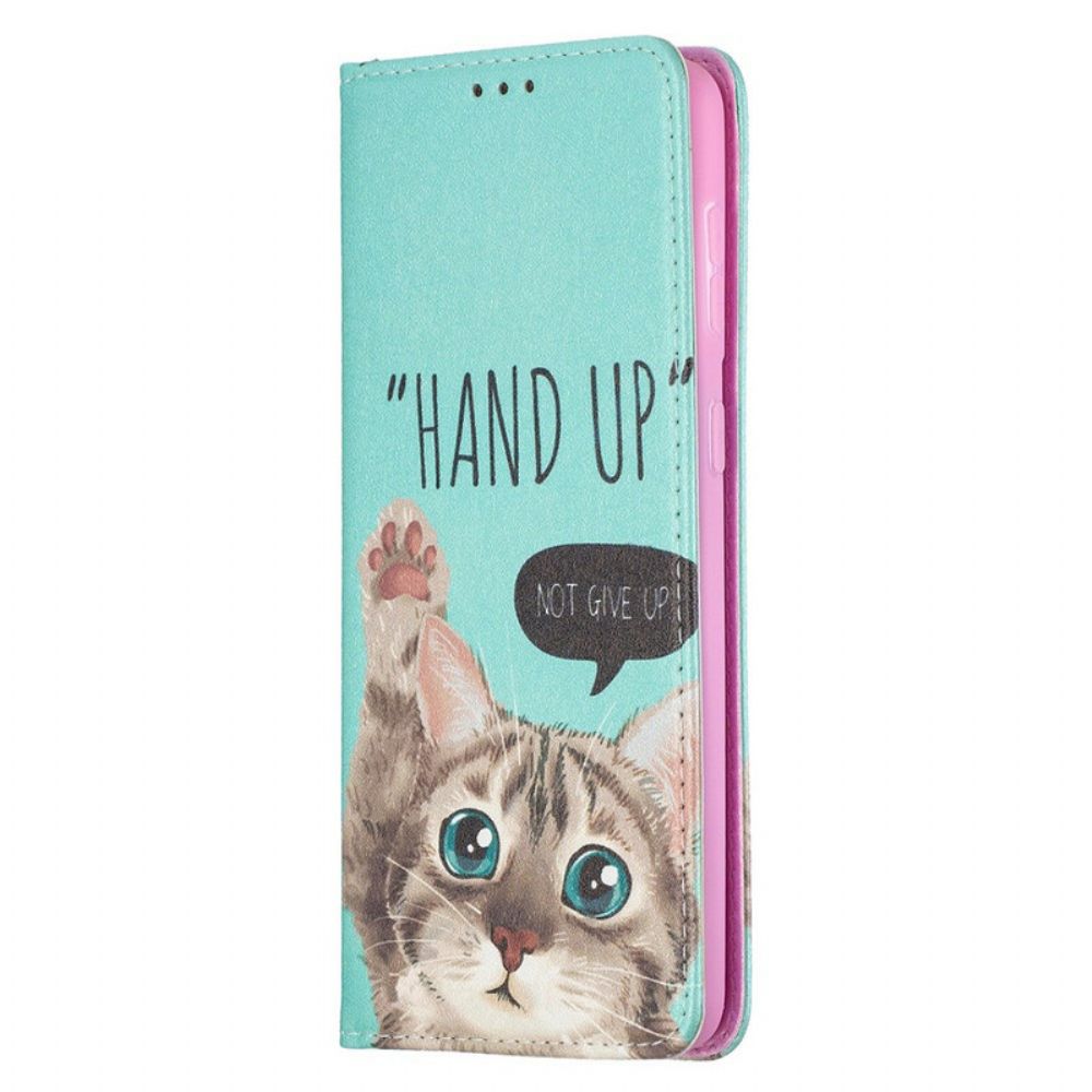 Bescherming Hoesje voor Samsung Galaxy S21 Plus 5G Folio-hoesje Hand Omhoog