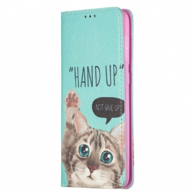 Bescherming Hoesje voor Samsung Galaxy S21 Plus 5G Folio-hoesje Hand Omhoog