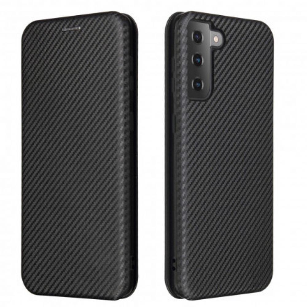 Bescherming Hoesje voor Samsung Galaxy S21 Plus 5G Folio-hoesje Koolstofvezel