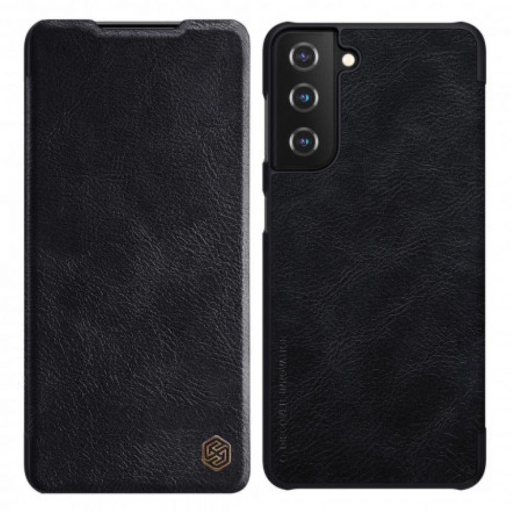 Bescherming Hoesje voor Samsung Galaxy S21 Plus 5G Folio-hoesje Nillkin Qin-serie