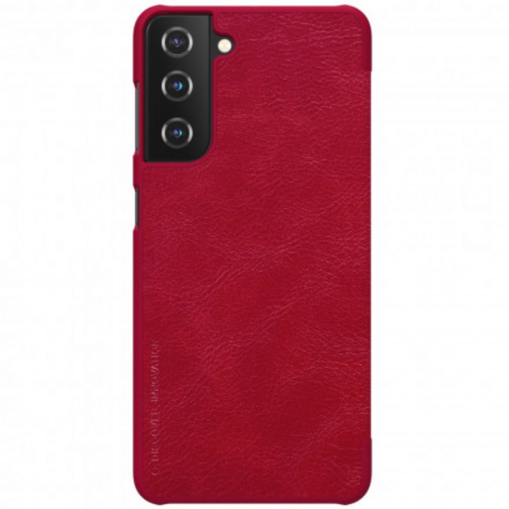 Bescherming Hoesje voor Samsung Galaxy S21 Plus 5G Folio-hoesje Nillkin Qin-serie