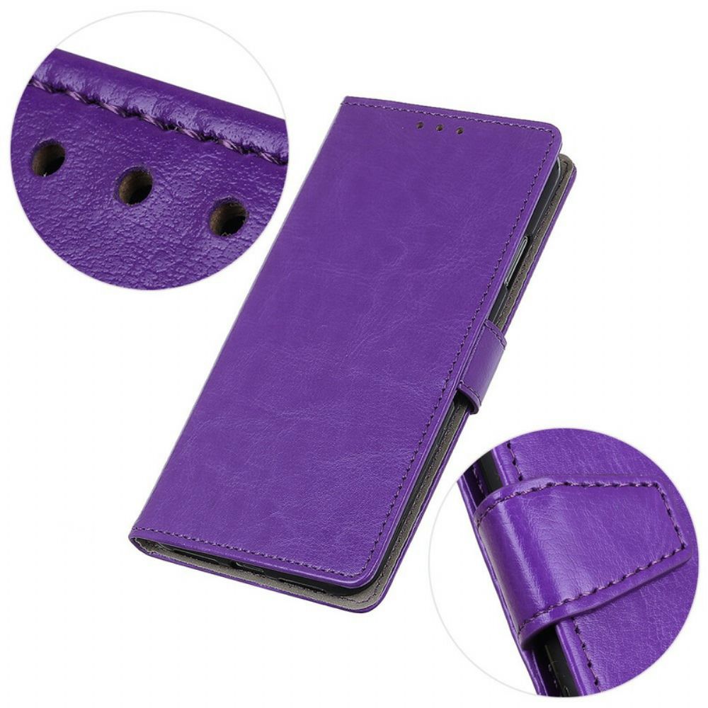 Flip Case voor Samsung Galaxy S21 Plus 5G Glanzend Glanzend Leereffect