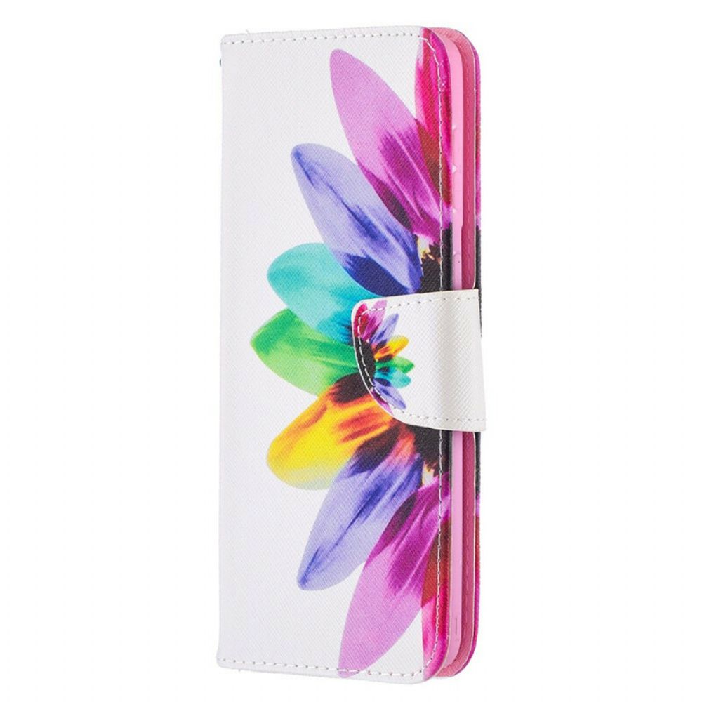 Folio-hoesje voor Samsung Galaxy S21 Plus 5G Aquarel Bloem