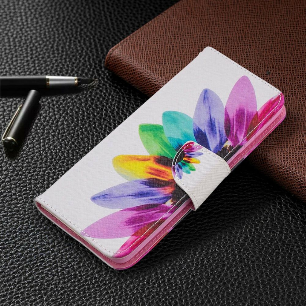 Folio-hoesje voor Samsung Galaxy S21 Plus 5G Aquarel Bloem