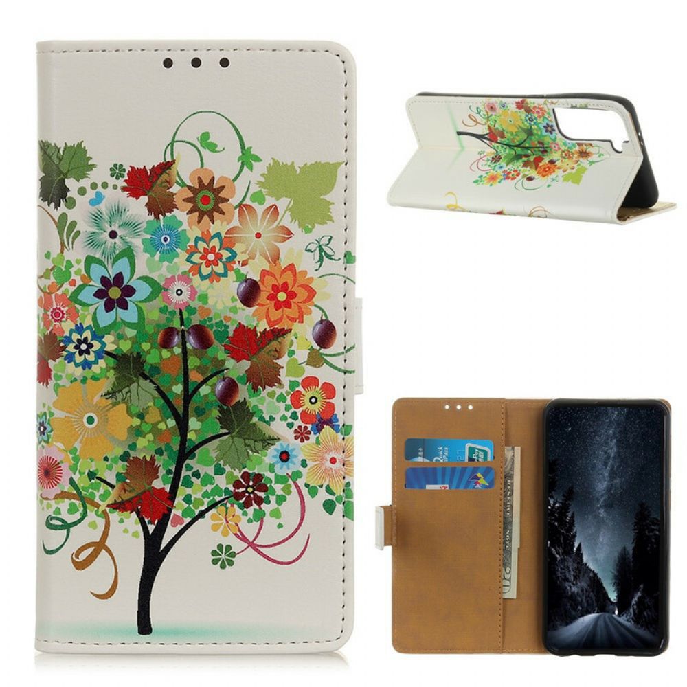 Folio-hoesje voor Samsung Galaxy S21 Plus 5G Bloeiende Boom