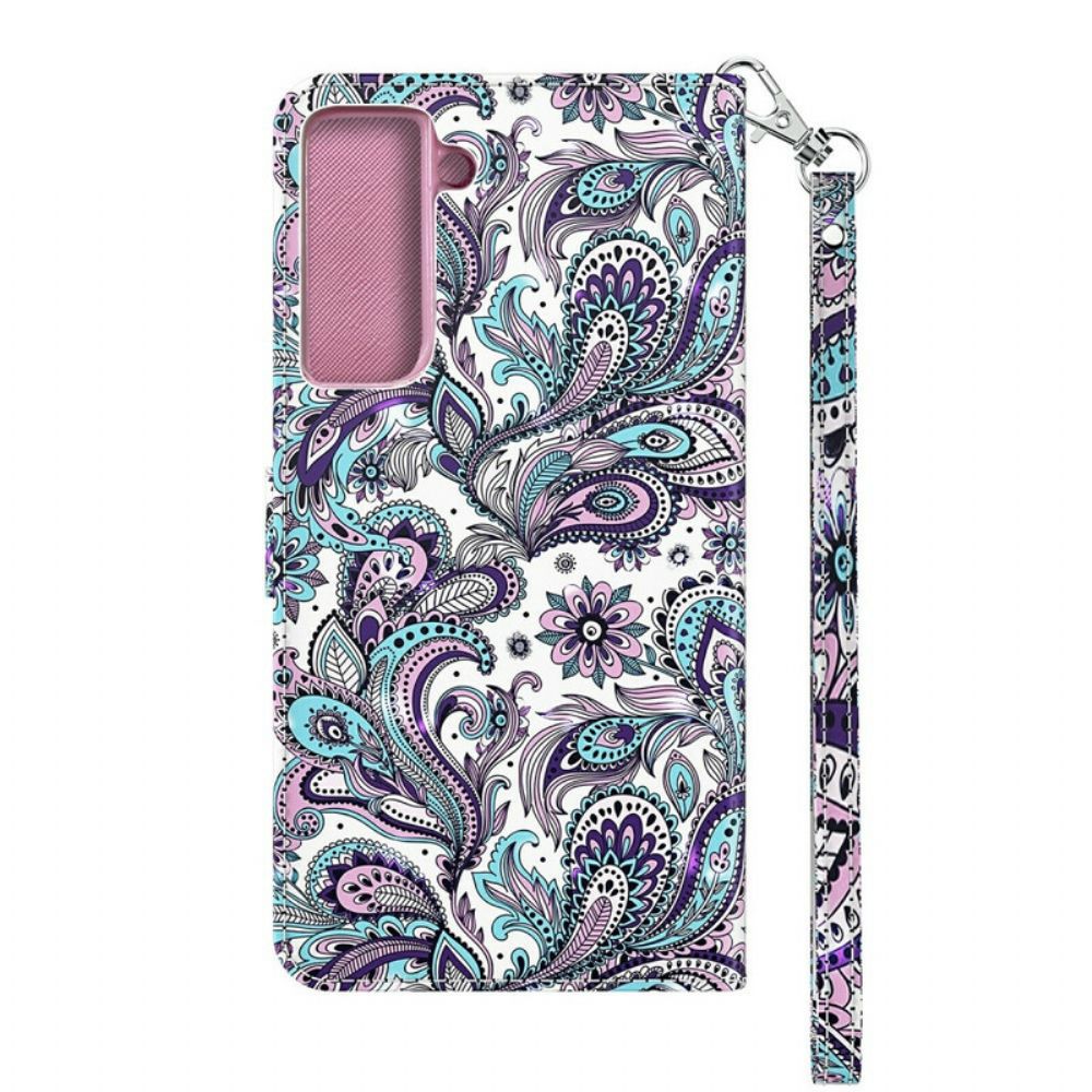 Folio-hoesje voor Samsung Galaxy S21 Plus 5G Chique Kant