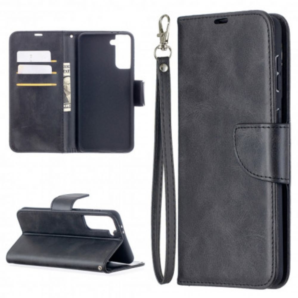 Folio-hoesje voor Samsung Galaxy S21 Plus 5G Flip Case Gladde Schuine Klep