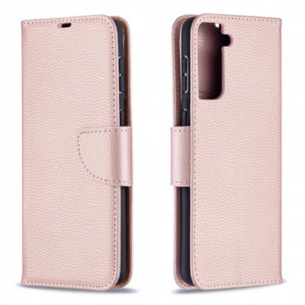 Folio-hoesje voor Samsung Galaxy S21 Plus 5G Flip Case Litchi Flap Schuin