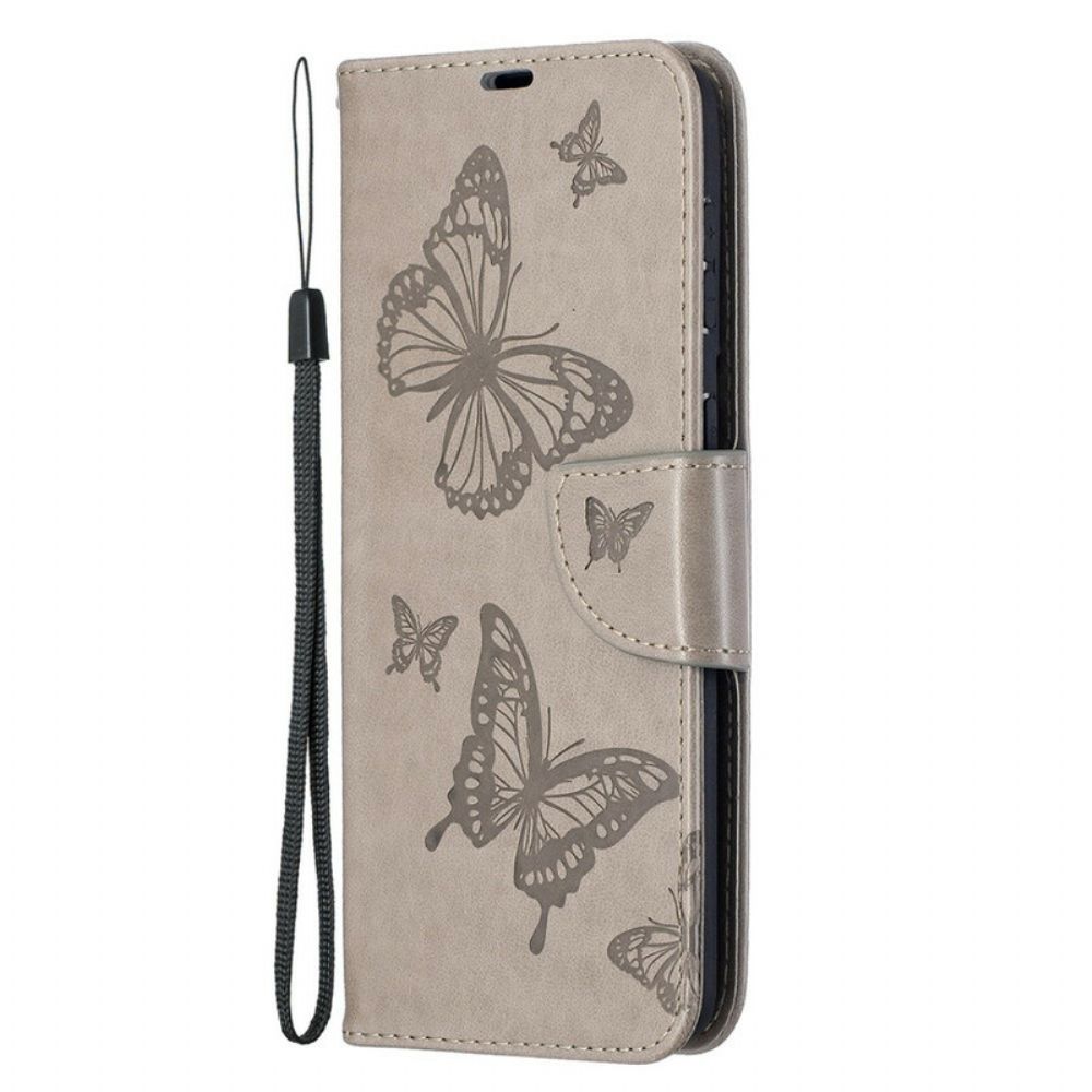 Folio-hoesje voor Samsung Galaxy S21 Plus 5G Flip Case Vlinders En Schuine Klep