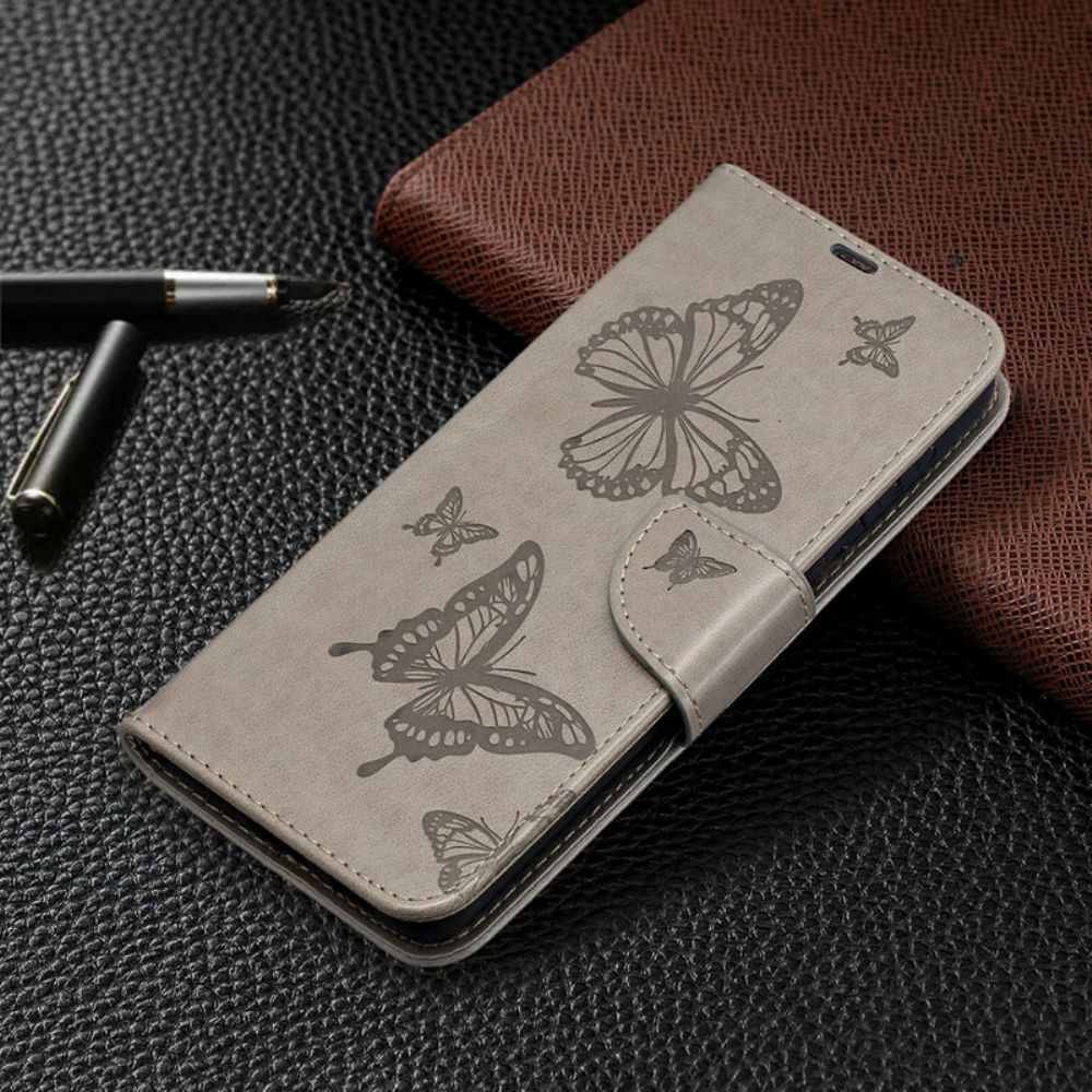 Folio-hoesje voor Samsung Galaxy S21 Plus 5G Flip Case Vlinders En Schuine Klep