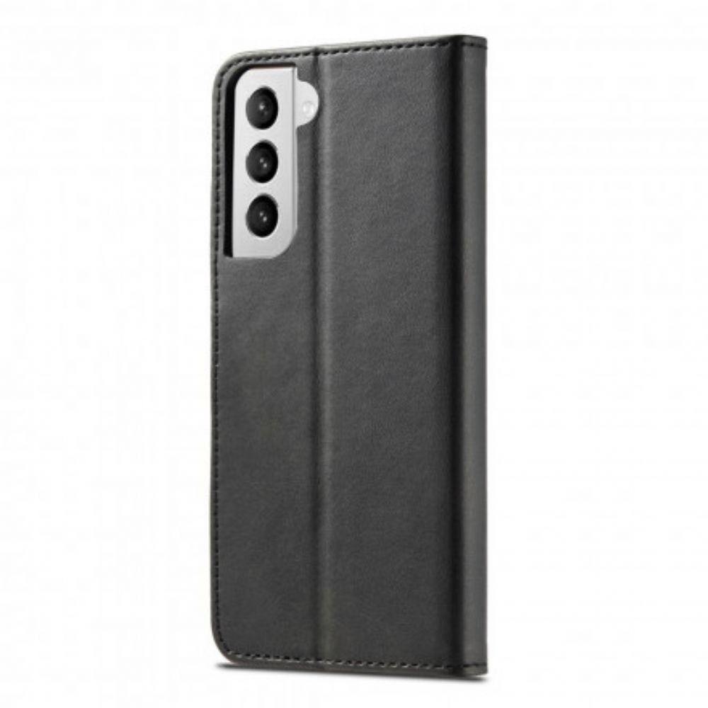 Folio-hoesje voor Samsung Galaxy S21 Plus 5G Lc.imeeke Leereffect