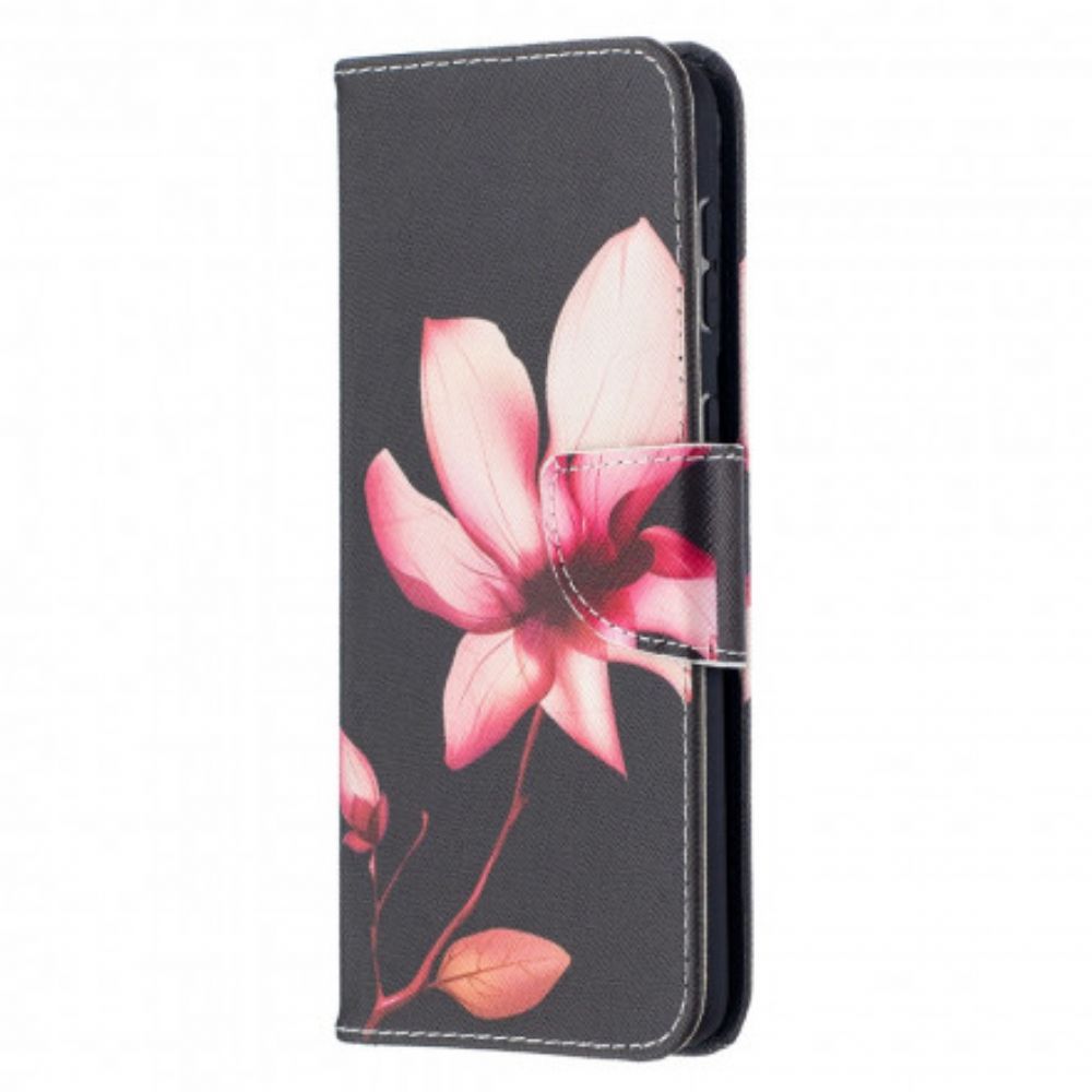 Folio-hoesje voor Samsung Galaxy S21 Plus 5G Roze Bloem