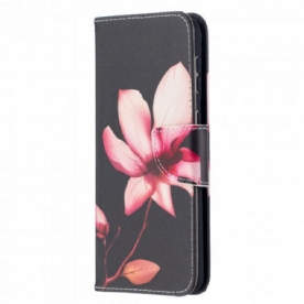 Folio-hoesje voor Samsung Galaxy S21 Plus 5G Roze Bloem