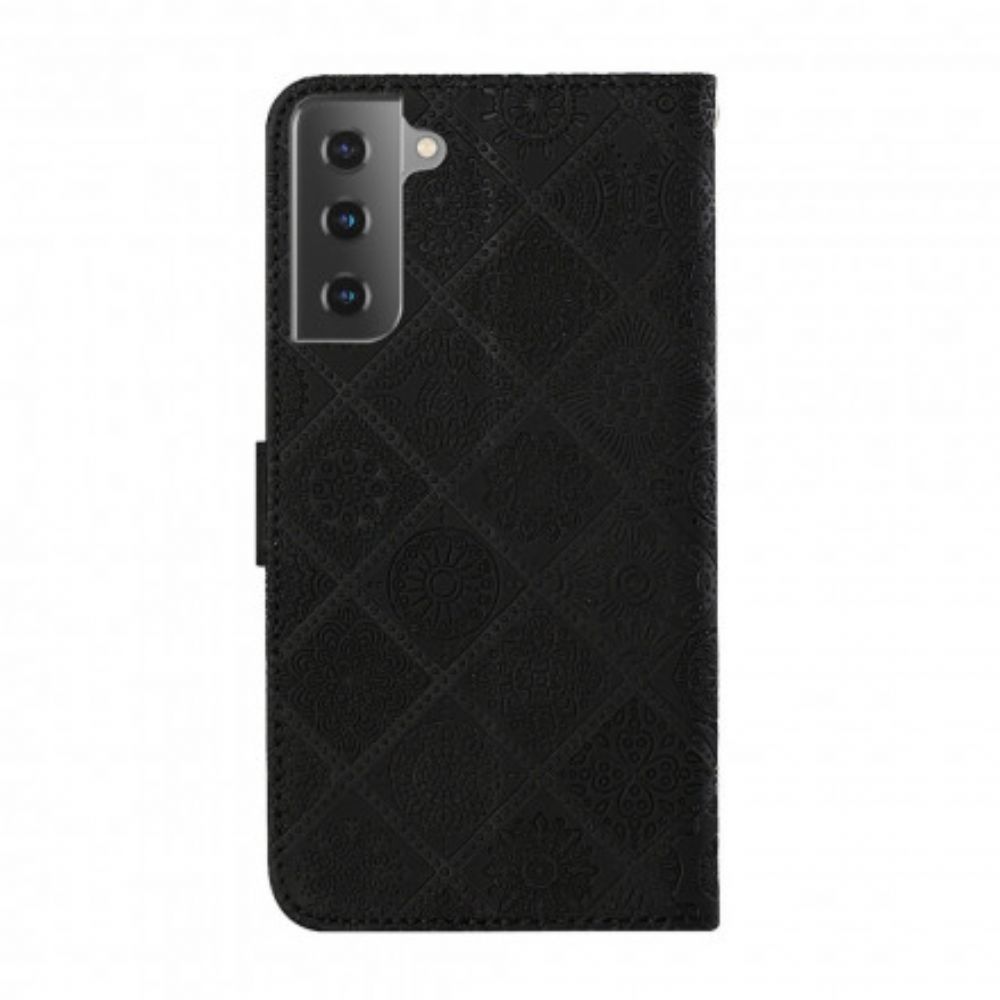 Folio-hoesje voor Samsung Galaxy S21 Plus 5G Tapijtpatroon