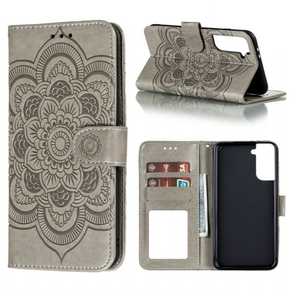 Folio-hoesje voor Samsung Galaxy S21 Plus 5G Volledige Mandala