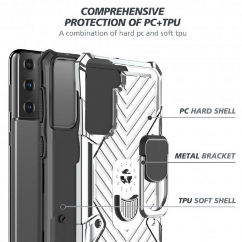 Hoesje voor Samsung Galaxy S21 Plus 5G Afneembare Ringsteun