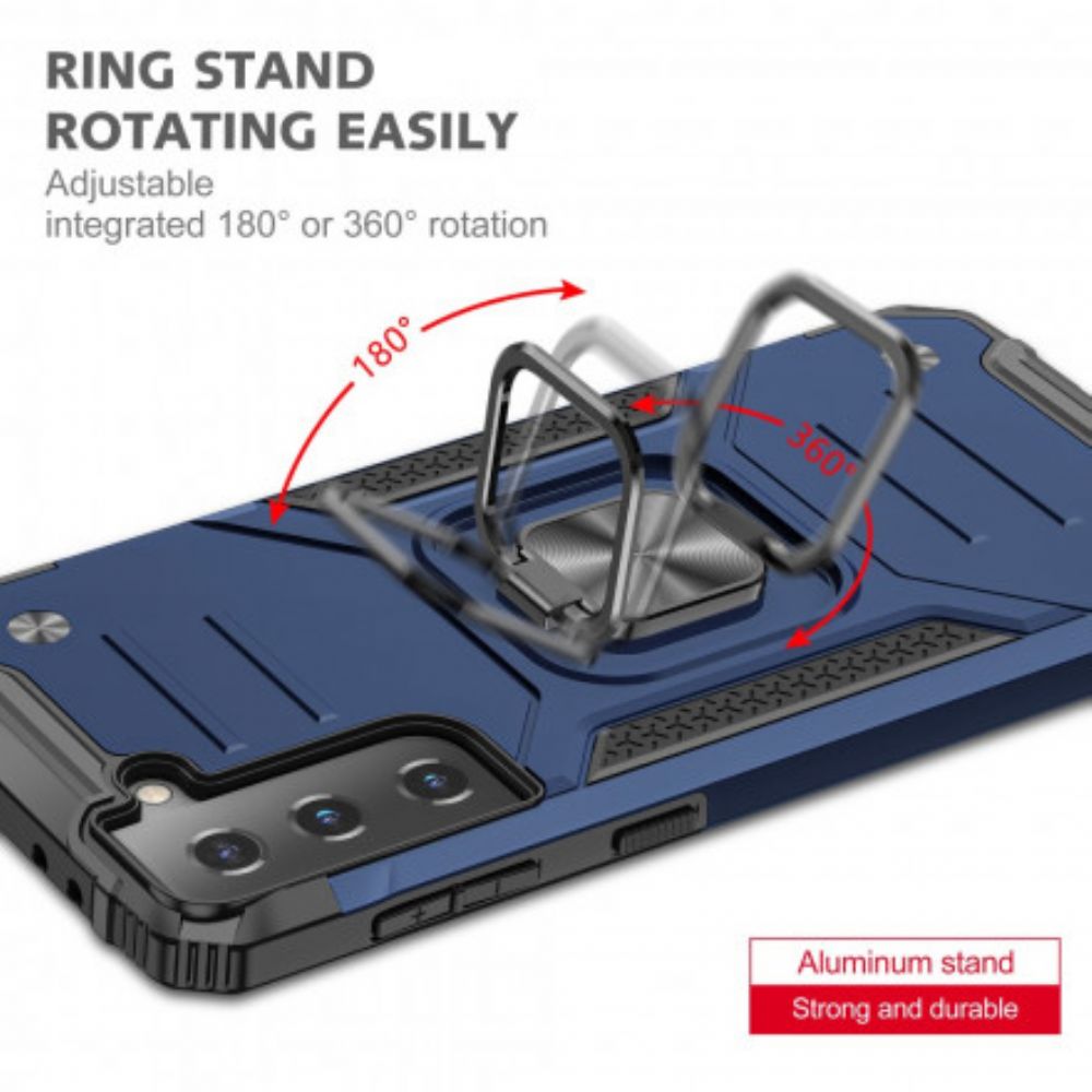 Hoesje voor Samsung Galaxy S21 Plus 5G Sterke Afneembare Ring