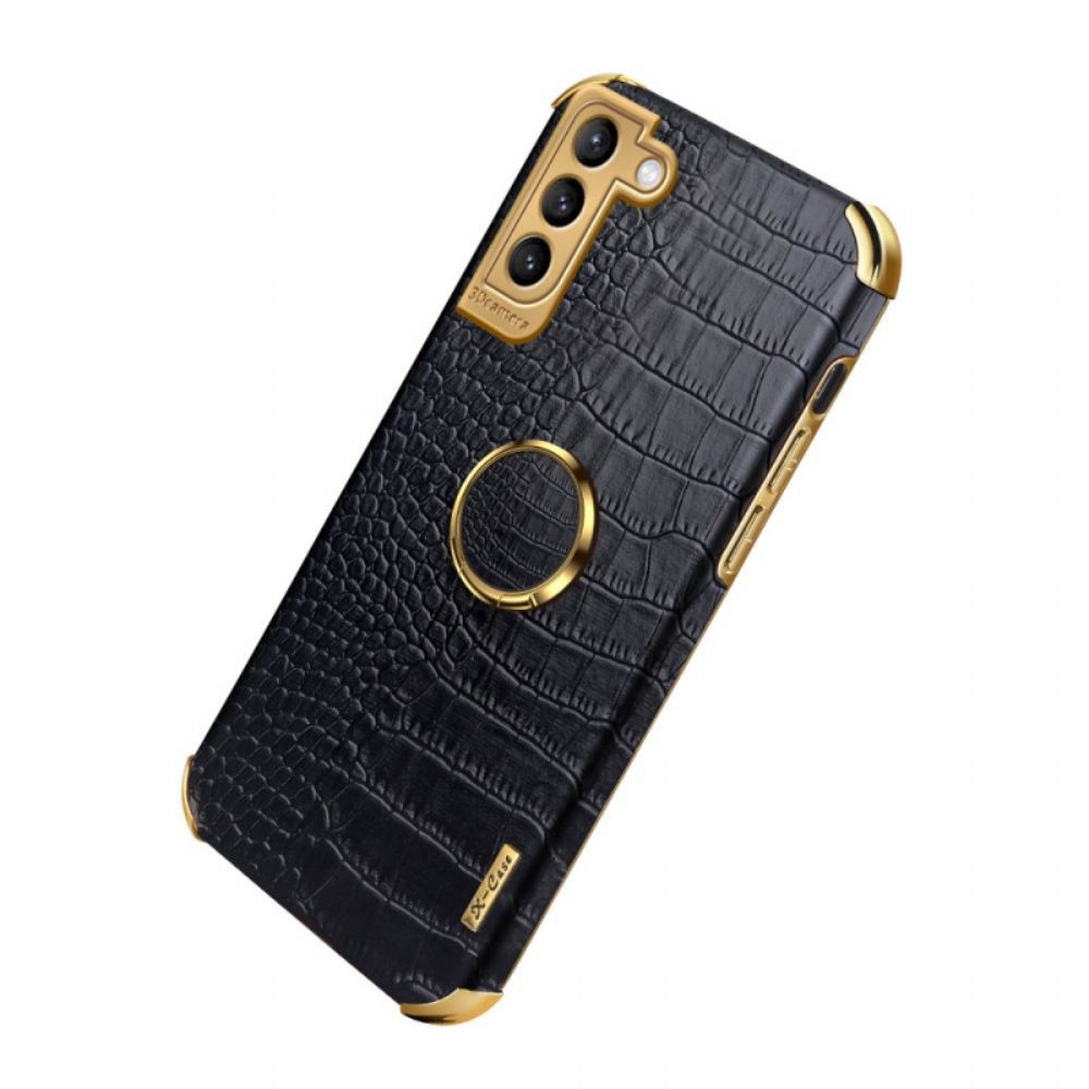 Hoesje voor Samsung Galaxy S21 Plus 5G X-case Krokodillenleer Effect