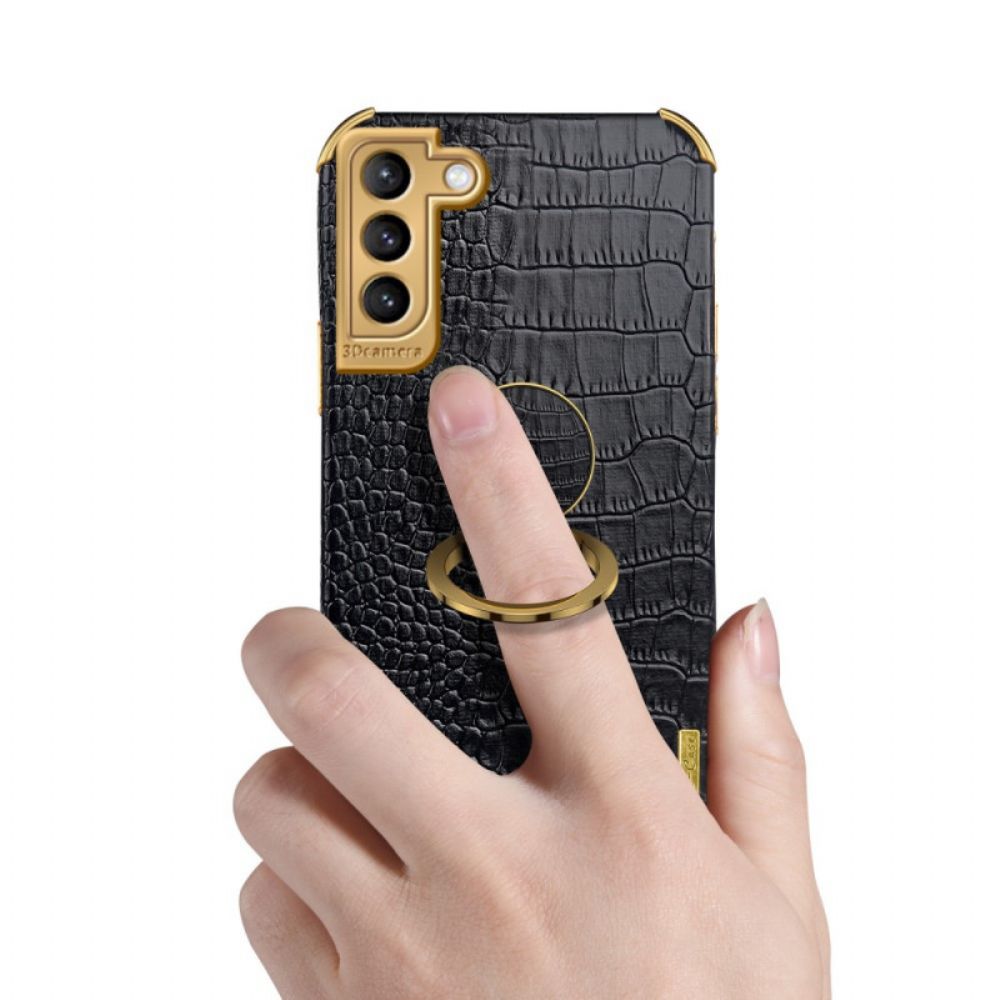 Hoesje voor Samsung Galaxy S21 Plus 5G X-case Krokodillenleer Effect