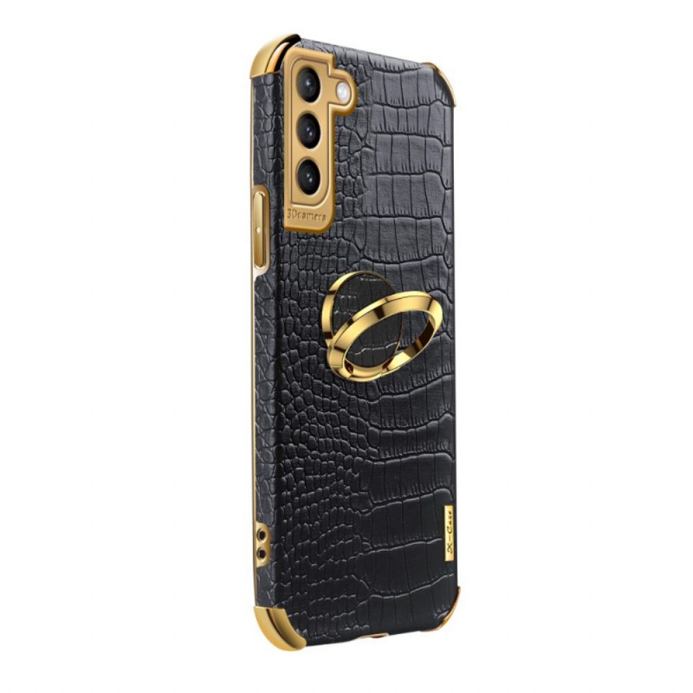 Hoesje voor Samsung Galaxy S21 Plus 5G X-case Krokodillenleer Effect