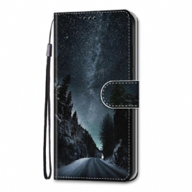 Leren Hoesje voor Samsung Galaxy S21 Plus 5G Mysterieuze Natuur