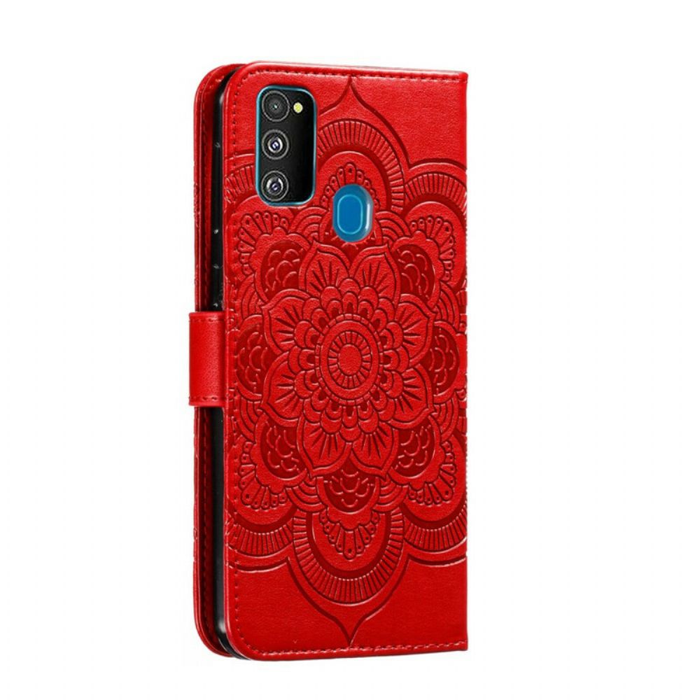 Folio-hoesje voor Samsung Galaxy M21 Volledige Mandala