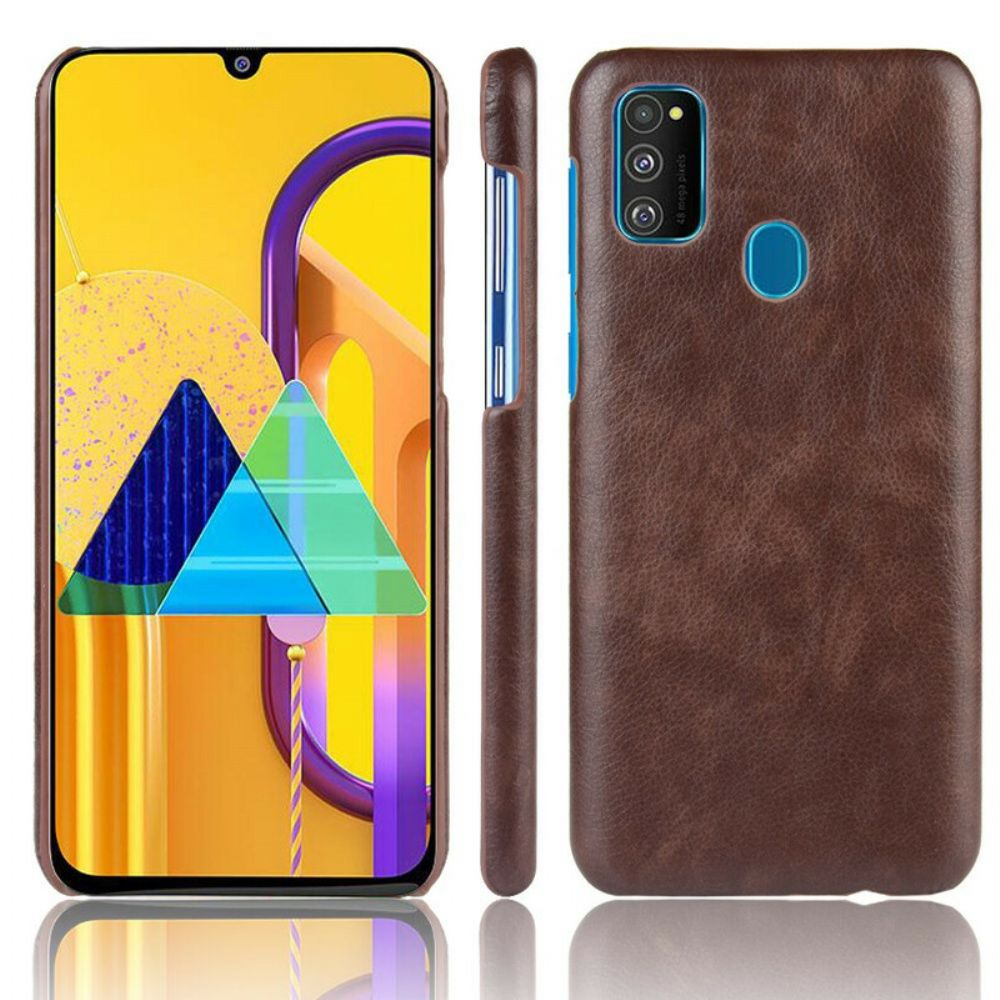 Hoesje voor Samsung Galaxy M21 Lichi-leereffect