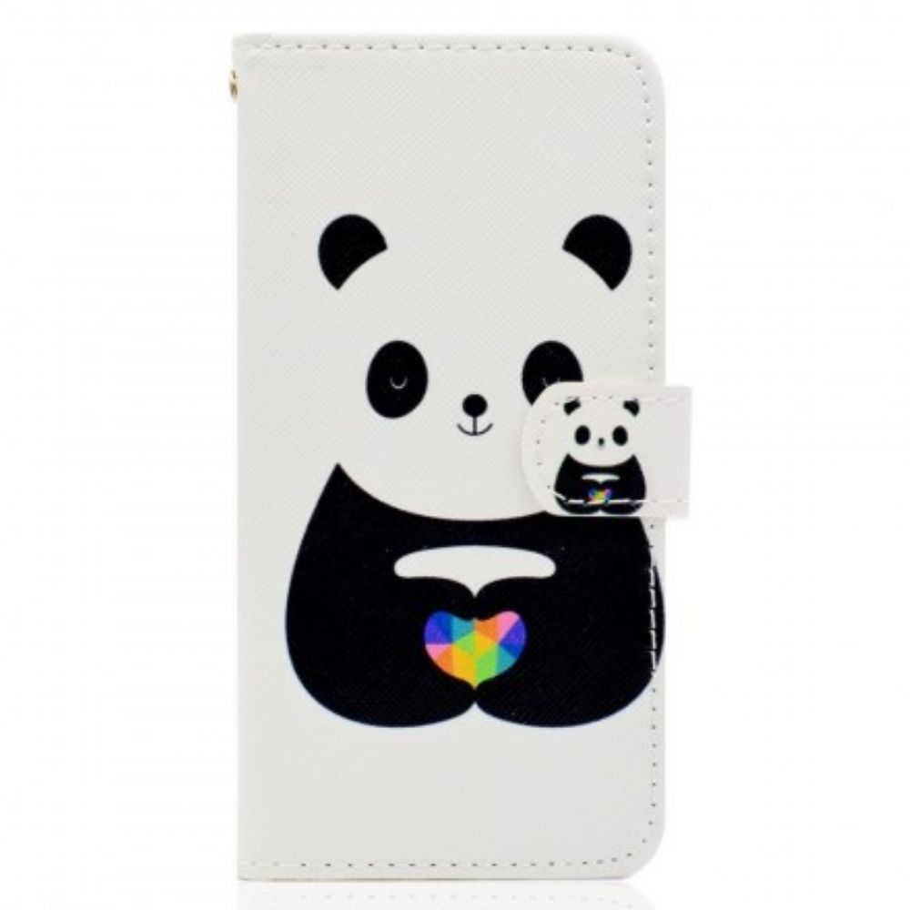 Flip Case voor Huawei Y5 2018 Panda Liefde