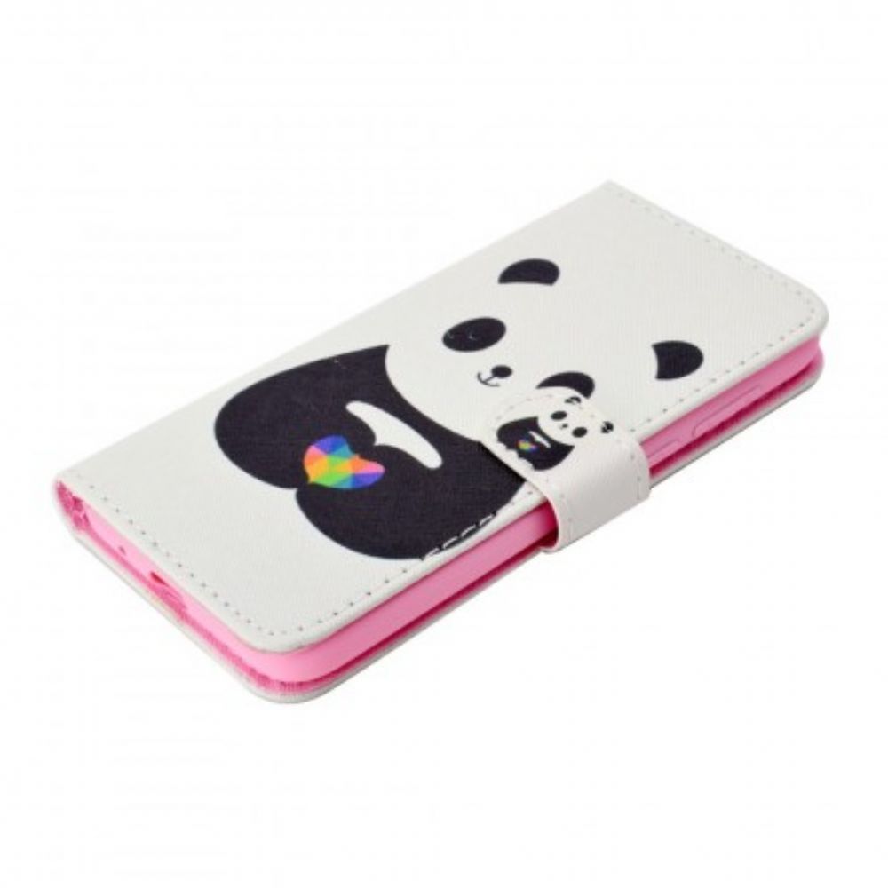 Flip Case voor Huawei Y5 2018 Panda Liefde