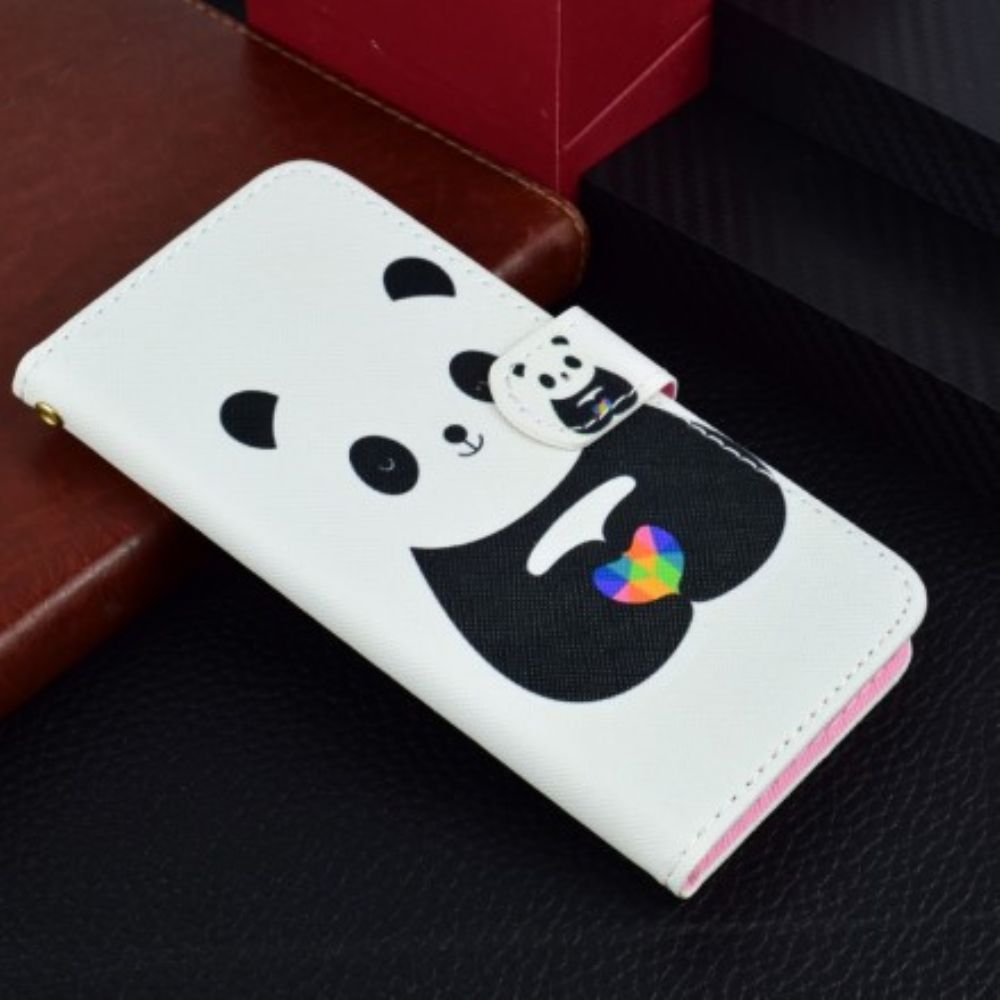 Flip Case voor Huawei Y5 2018 Panda Liefde