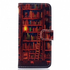 Folio-hoesje voor Huawei Y5 2018 Bibliotheek