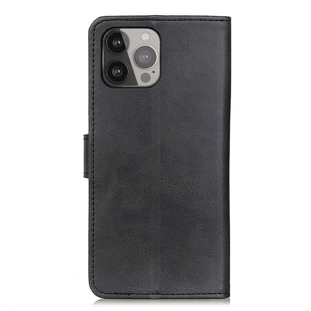 Bescherming Hoesje iPhone 16 Pro Mat Kunstleer