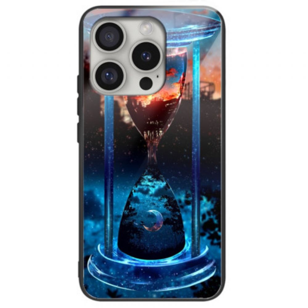 Case Hoesje iPhone 16 Pro Telefoonhoesje Zon- En Maangehard Glas