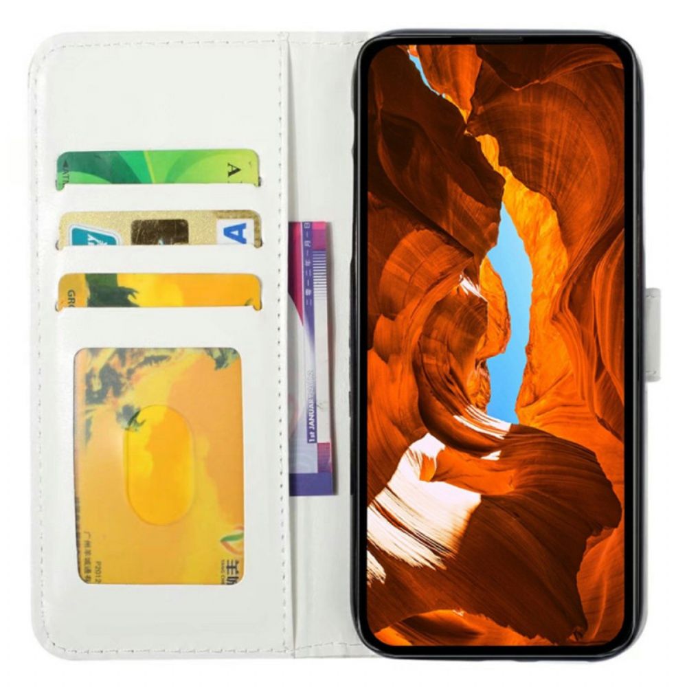 Folio-hoesje iPhone 16 Pro Telefoonhoesje Drie Vlinders