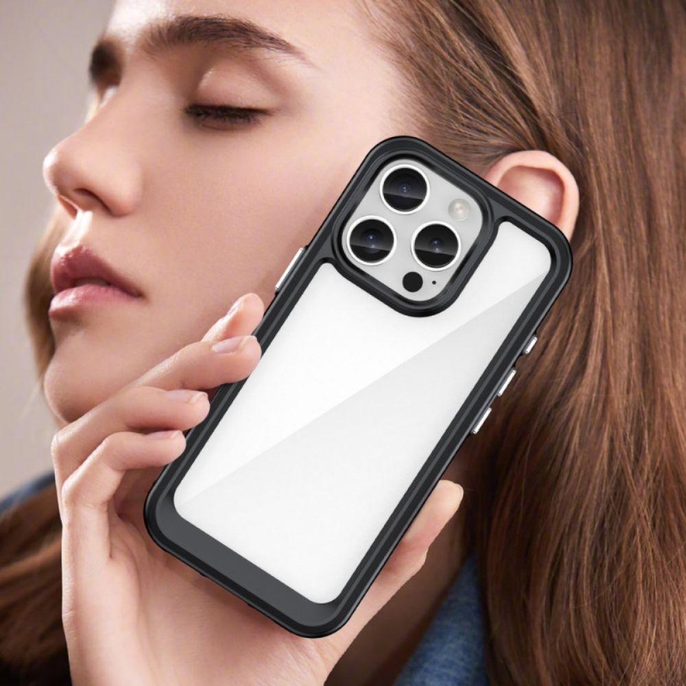 Hoesje iPhone 16 Pro Acryl En Siliconen Bescherming Hoesje